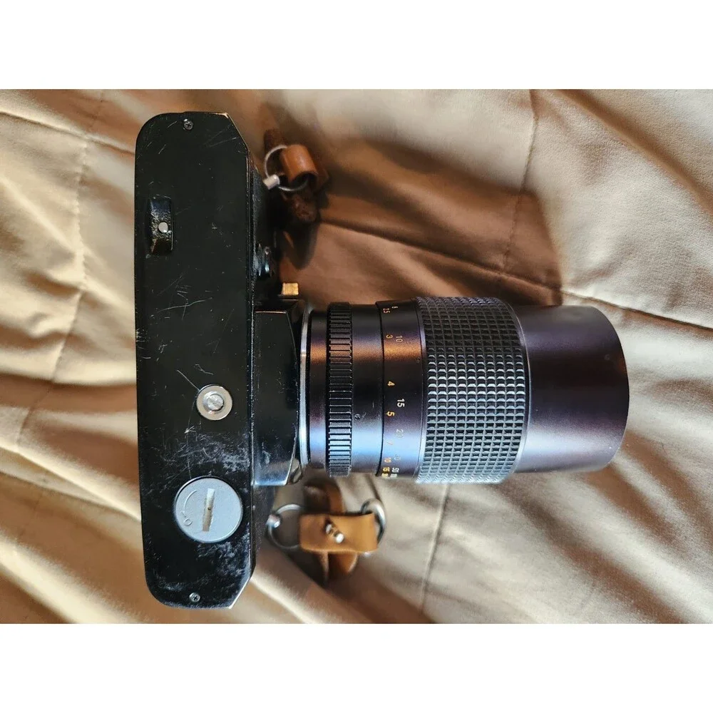 Tested Vintage Chinon CS 35mm SLR Camera + Auto Chinon 135mm f/2.8 Prime Lens